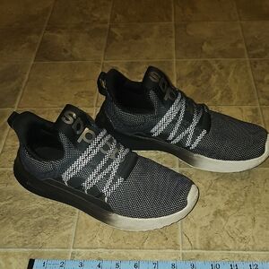 Adidas Men's Lite Racer Adapt 5.0 running shoes in a black and grey